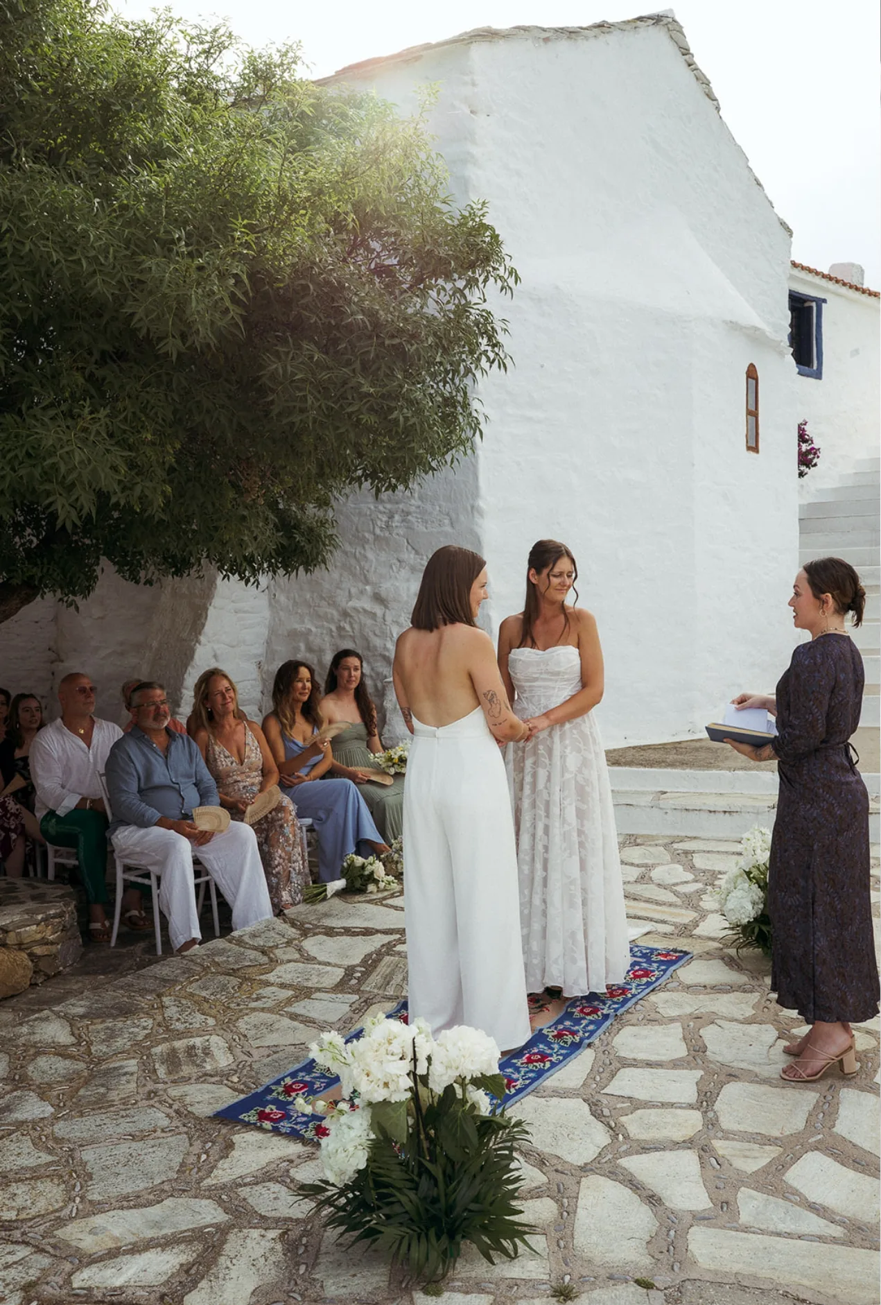 Real wedding ceremony in Skopelos, Greece by AETERNA — photo 4