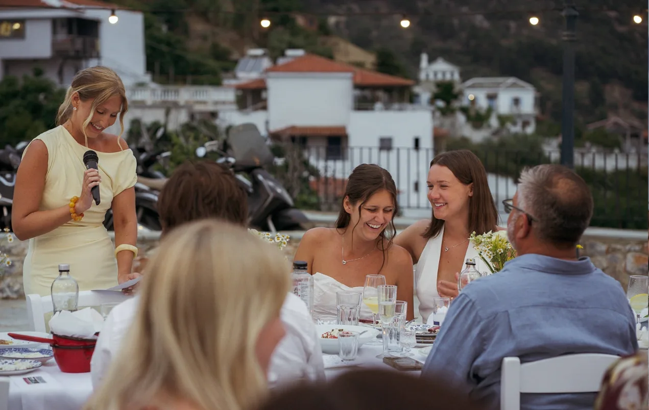 Real wedding ceremony in Skopelos, Greece by AETERNA — photo 15