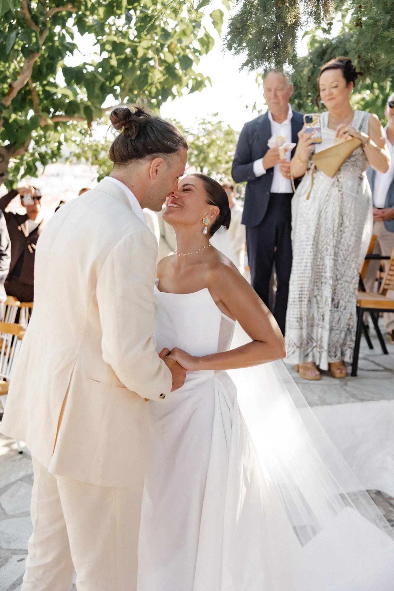 Real wedding ceremony in Skopelos, Greece by AETERNA — photo 3